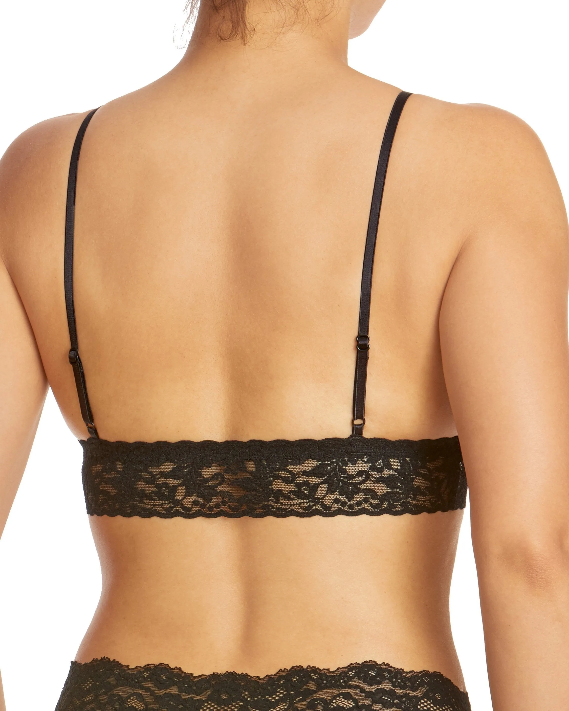 Signature Lace Padded Triangle Bralette Black sold by Boston Proper product image thumbnail 2
