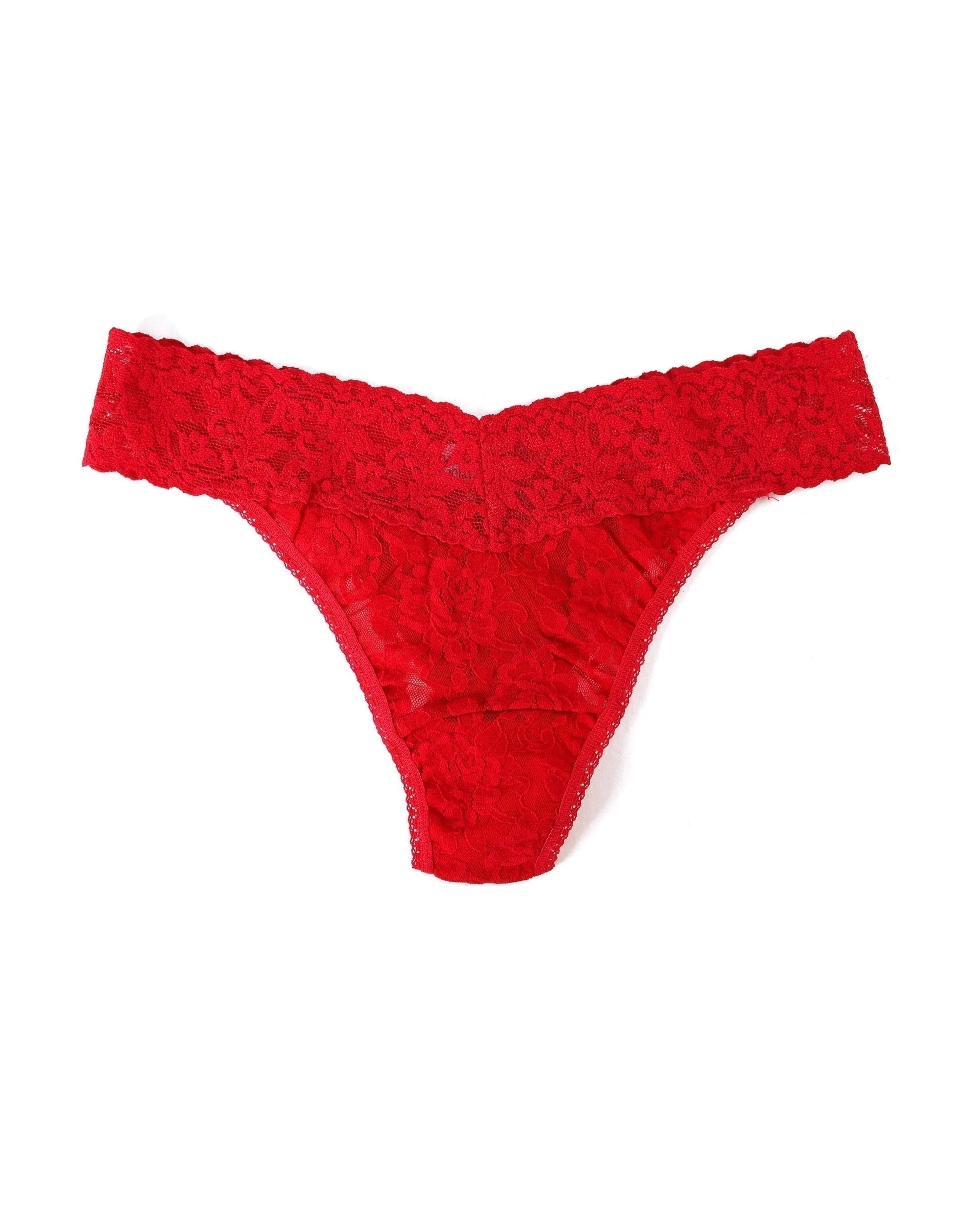 Signature Lace Original Rise Thong Red sold by Boston Proper product image thumbnail 3