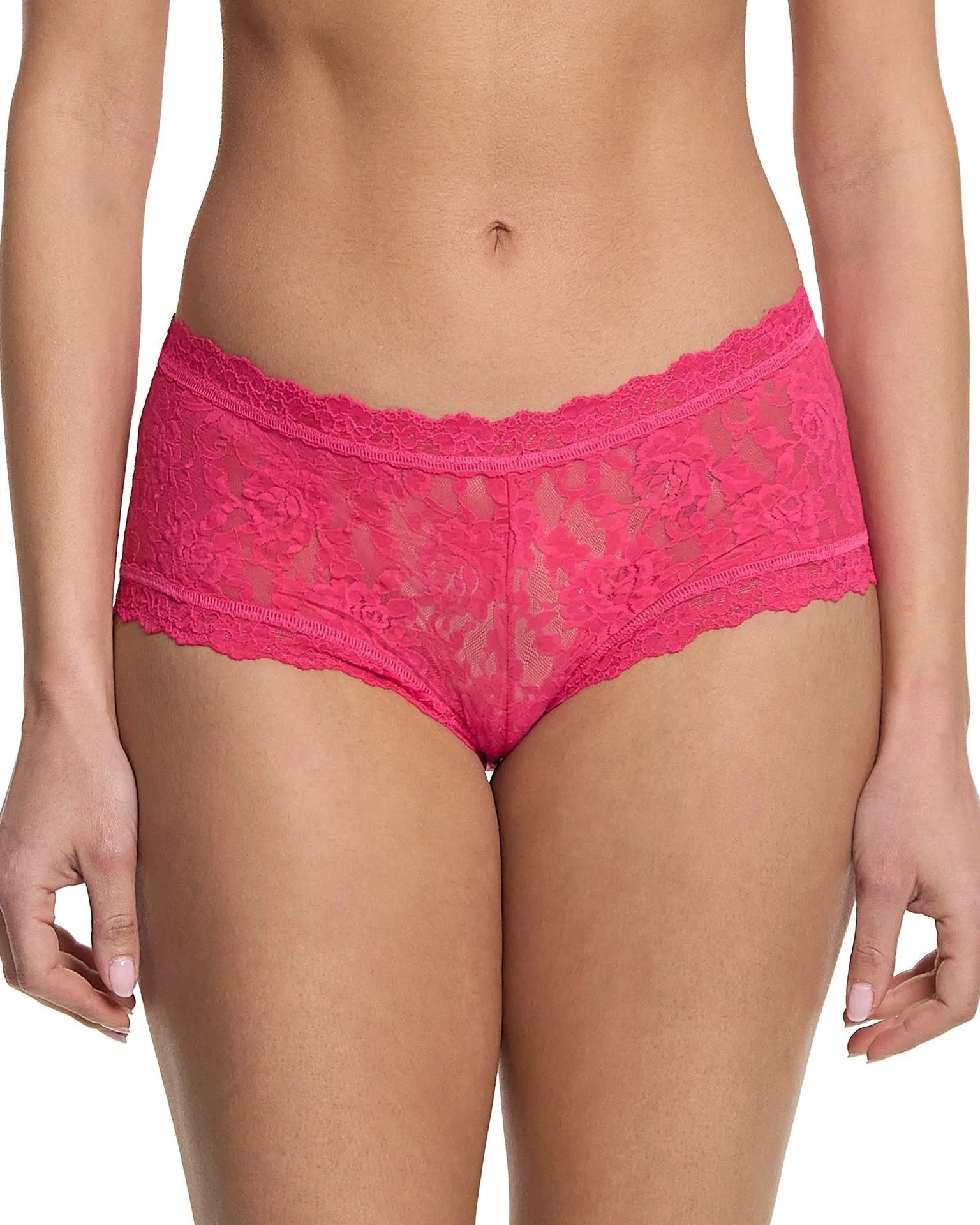 Signature Lace Boyshort Sweet Tart Pink sold by Boston Proper