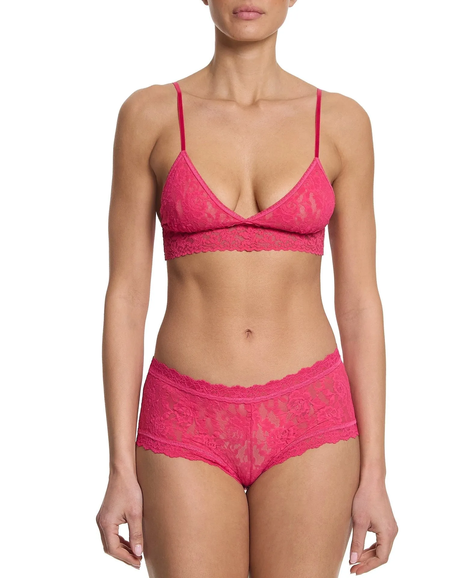 Signature Lace Boyshort Sweet Tart Pink sold by Boston Proper product image thumbnail 4