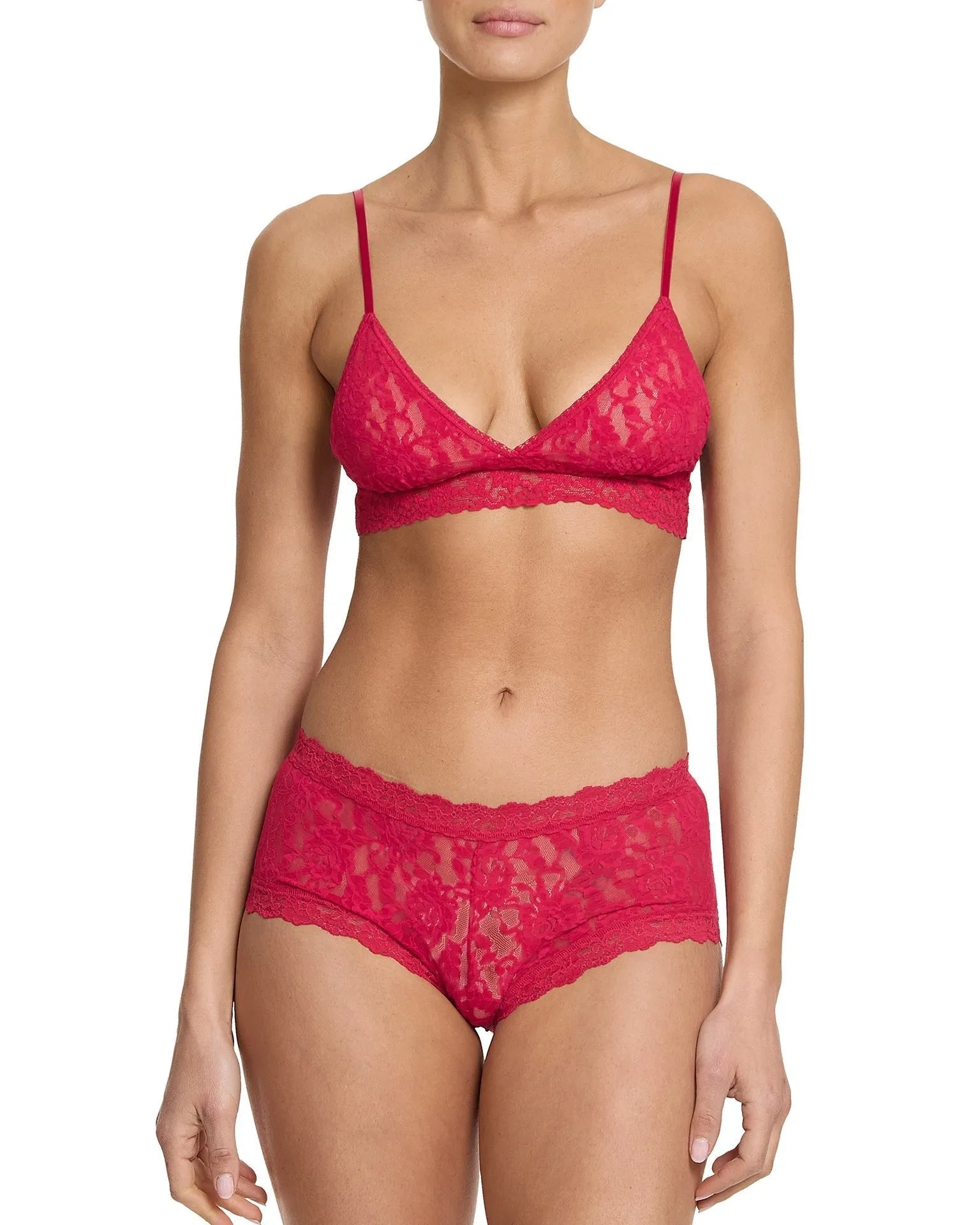 Signature Lace Boyshort Beet Juice Red sold by Boston Proper product image thumbnail 3