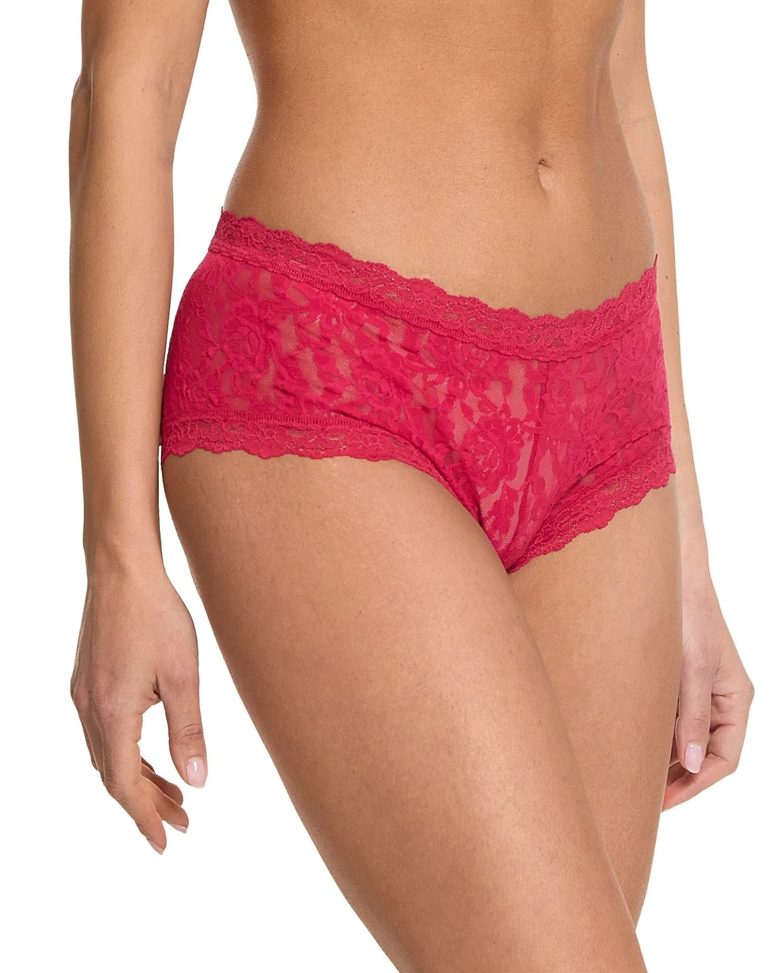 Signature Lace Boyshort Beet Juice Red sold by Boston Proper