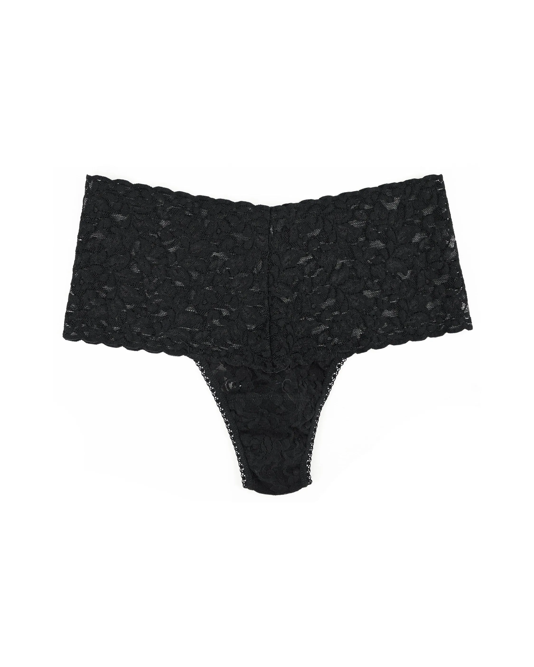 Retro Lace Thong Black sold by Boston Proper product image thumbnail 2