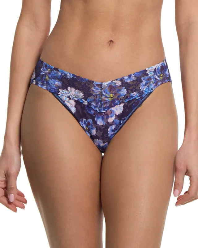 Printed Signature Lace V-Kini Nightfall Purple sold by Boston Proper