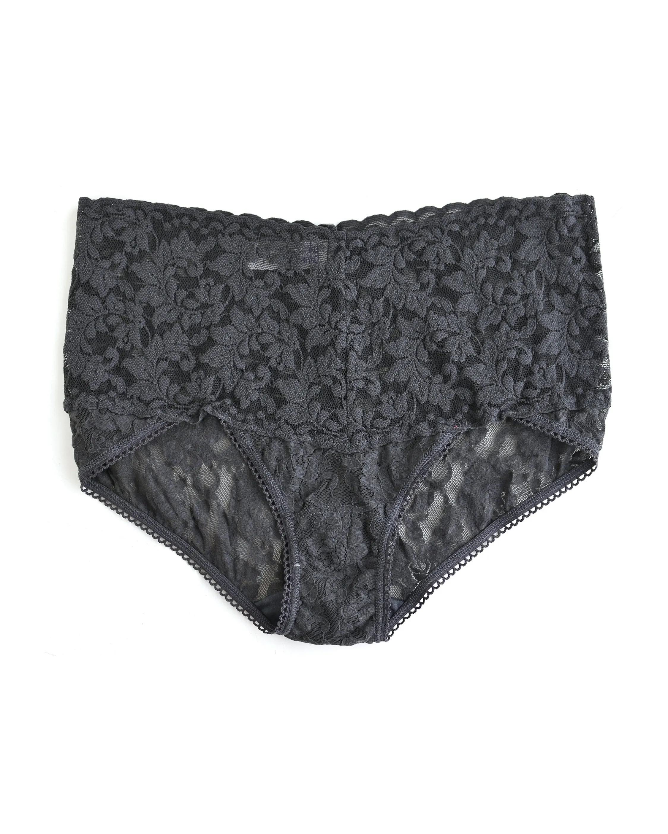 Retro Lace V-Kini Granite Grey sold by Boston Proper