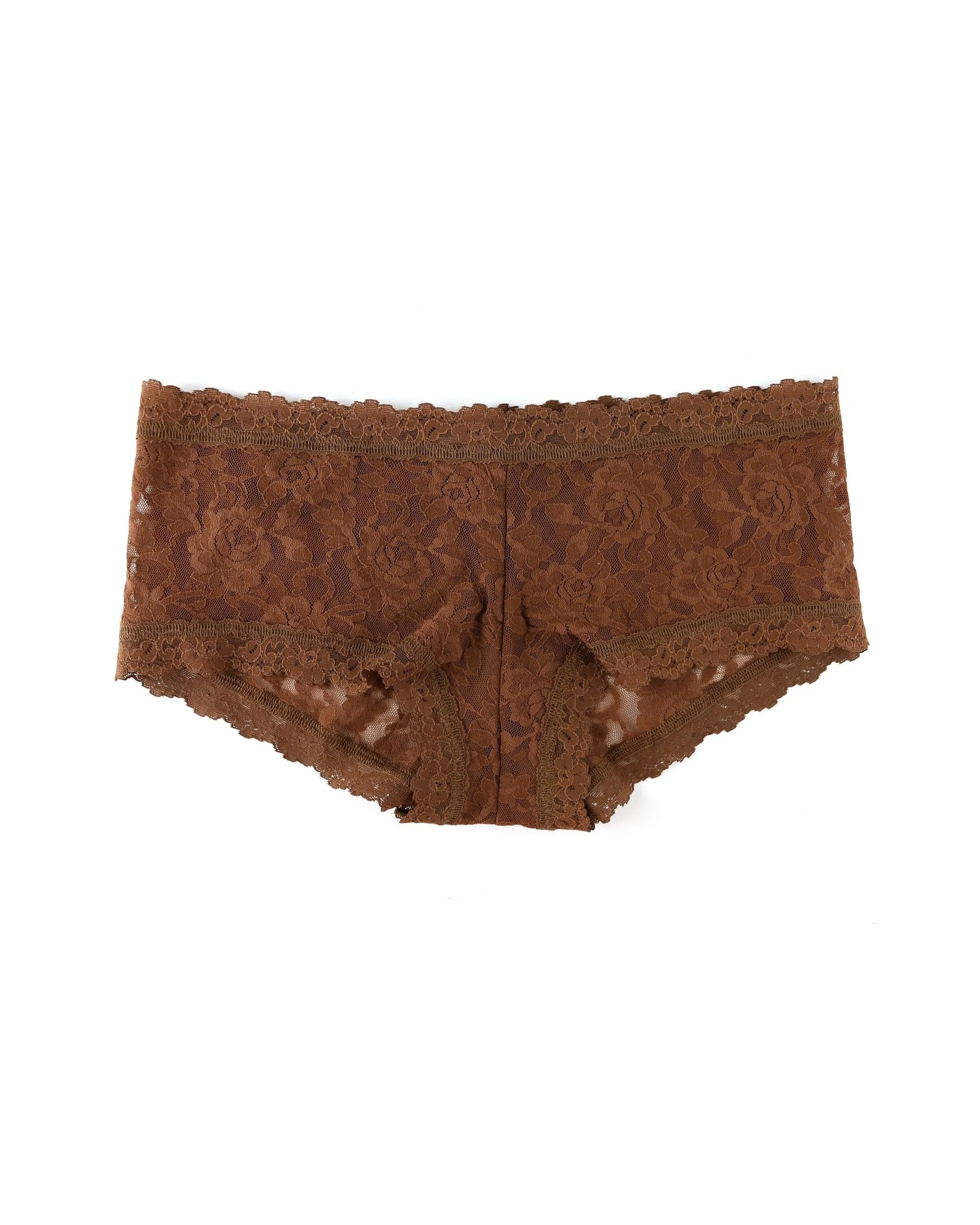 Signature Lace Boyshort Macchiato Brown sold by Boston Proper product image thumbnail 3