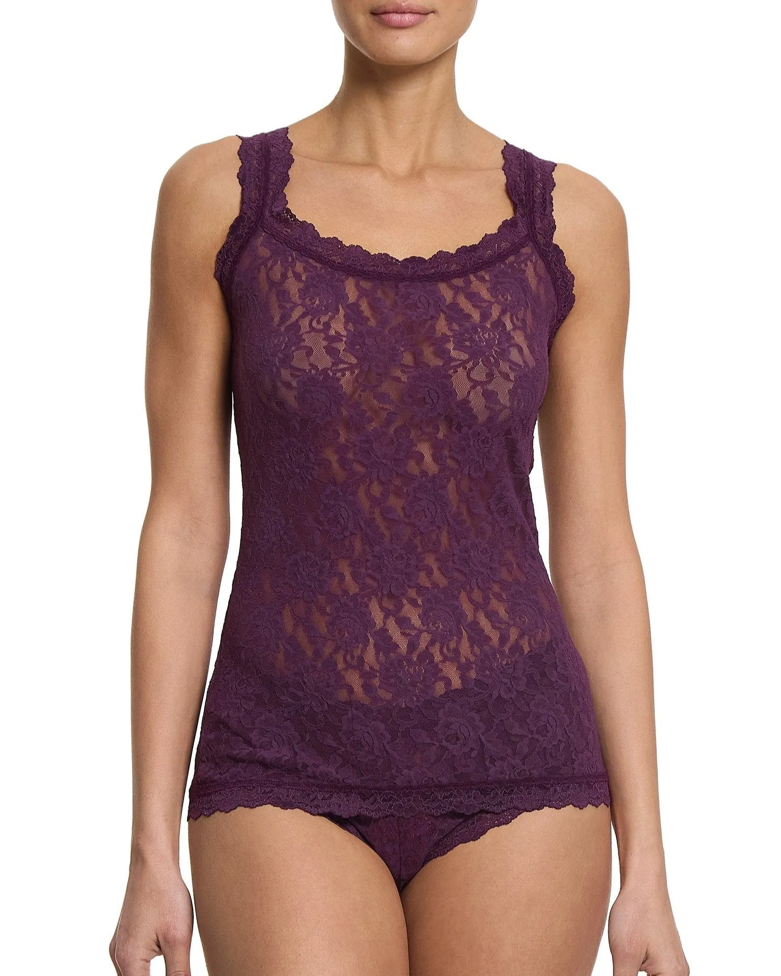 Signature Lace Classic Cami Stone Fruit Purple sold by Boston Proper