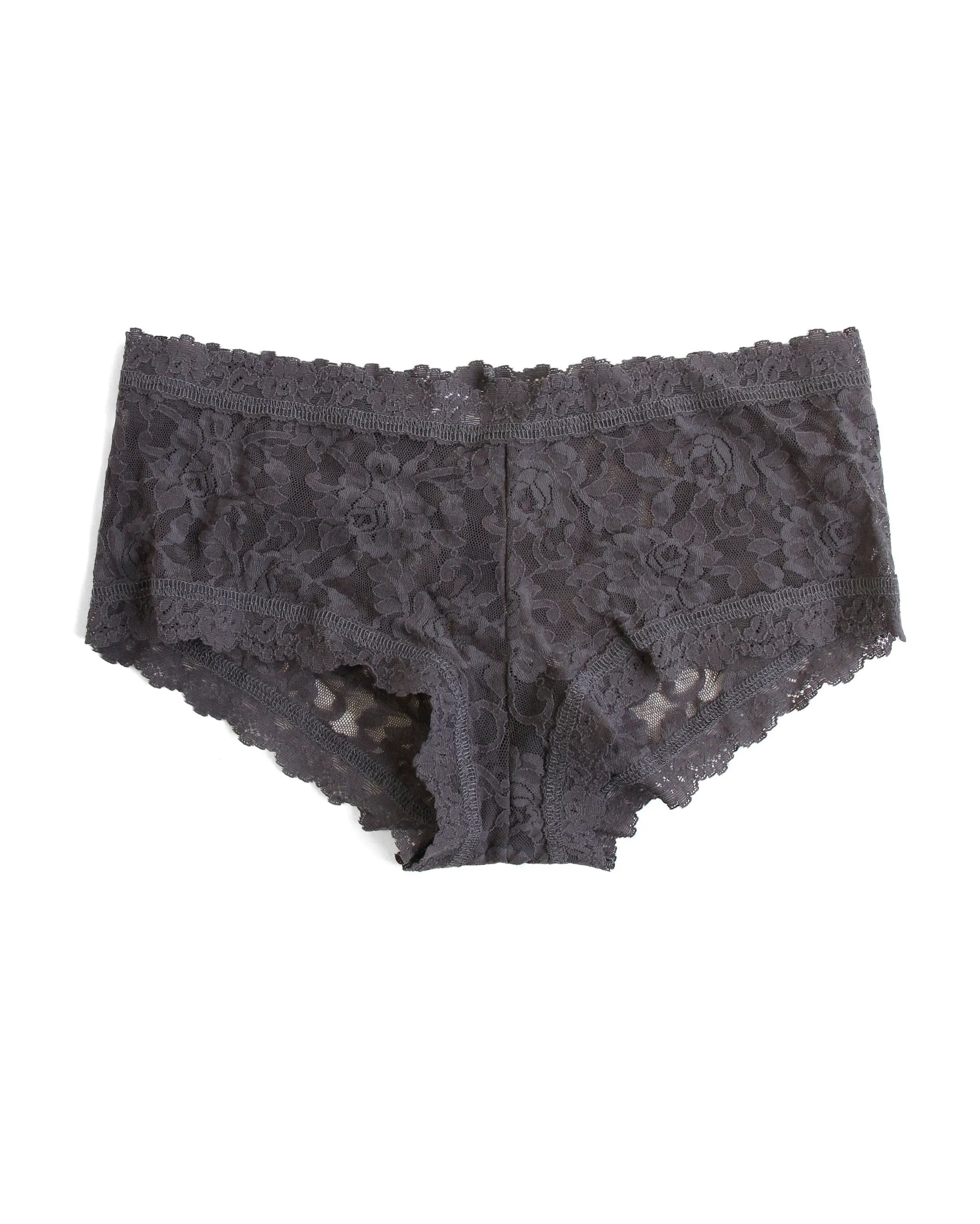 Signature Lace Boyshort Granite Grey sold by Boston Proper product image thumbnail 2