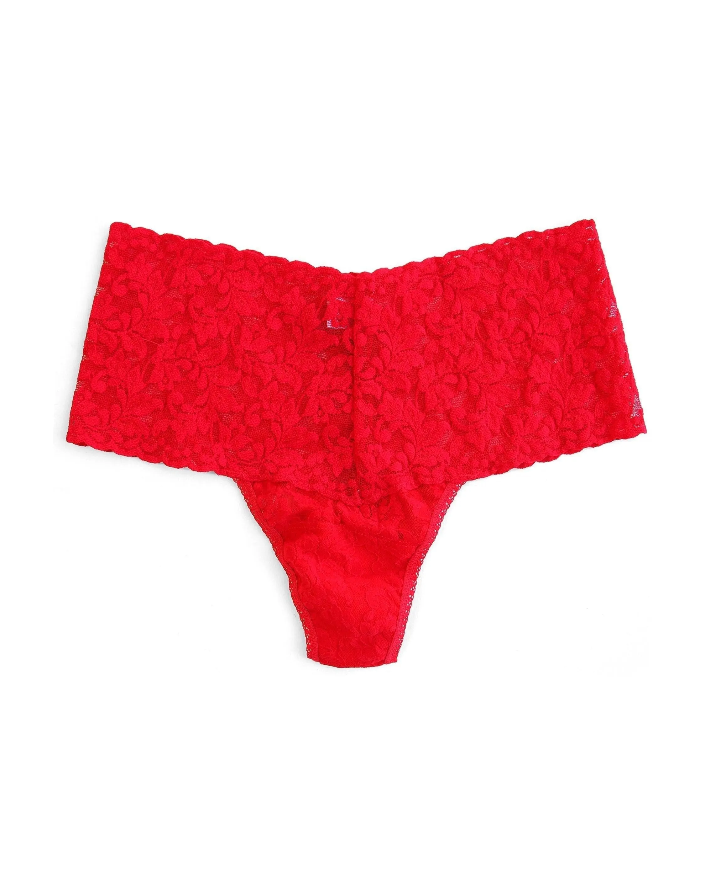 Retro Lace Thong Red sold by Boston Proper product image thumbnail 4