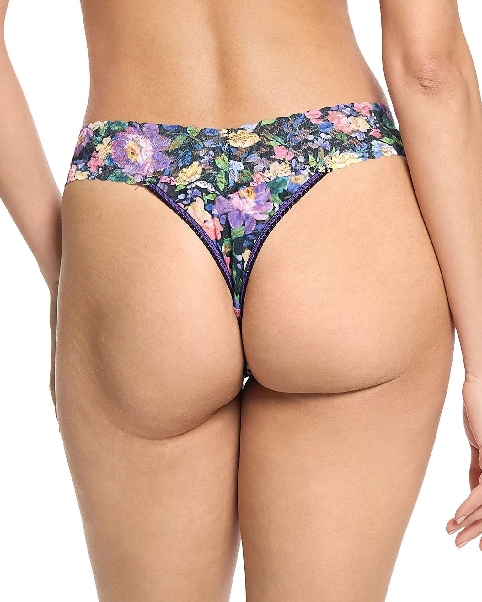 Printed Signature Lace Original Rise Thong Dream Garden sold by Boston Proper product image thumbnail 2
