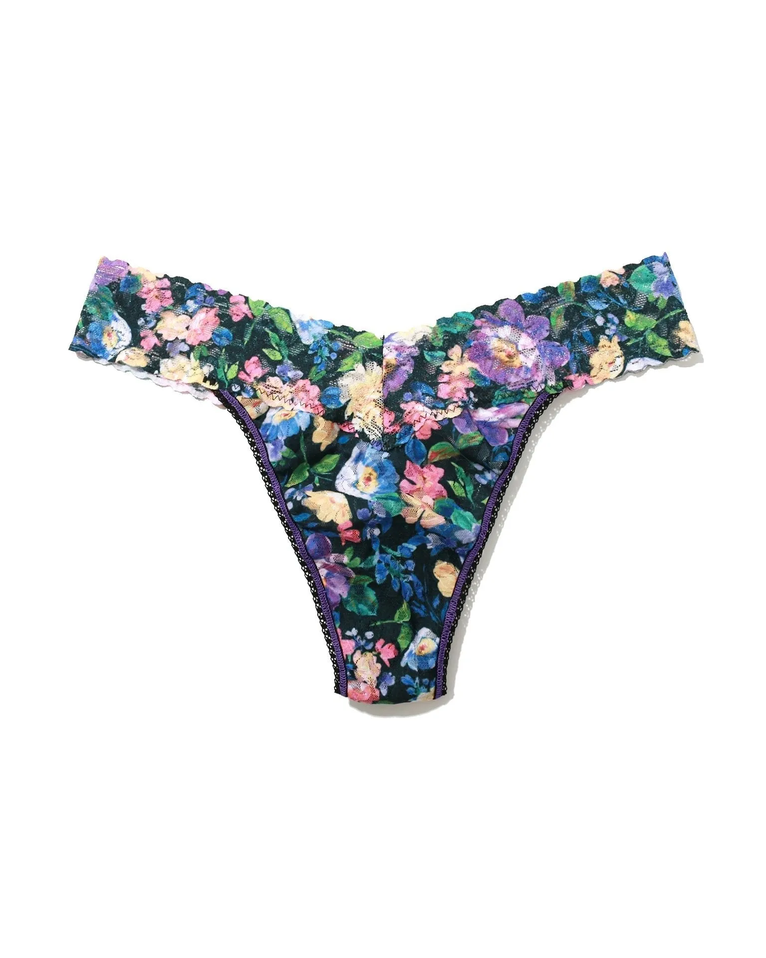 Printed Signature Lace Original Rise Thong Dream Garden sold by Boston Proper product image thumbnail 3