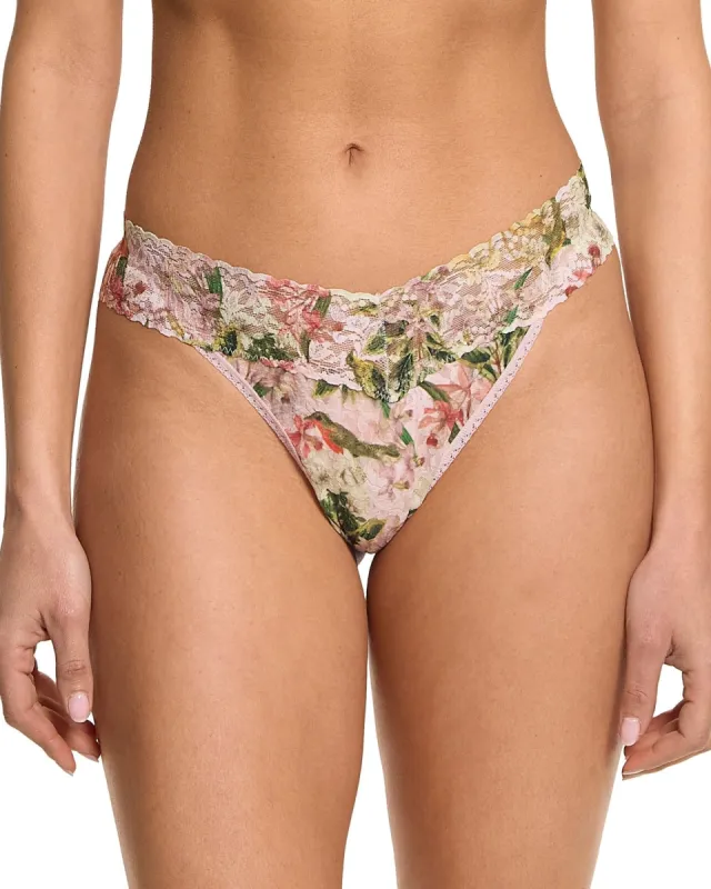 Printed Signature Lace Original Rise Thong French Garden sold by Boston Proper