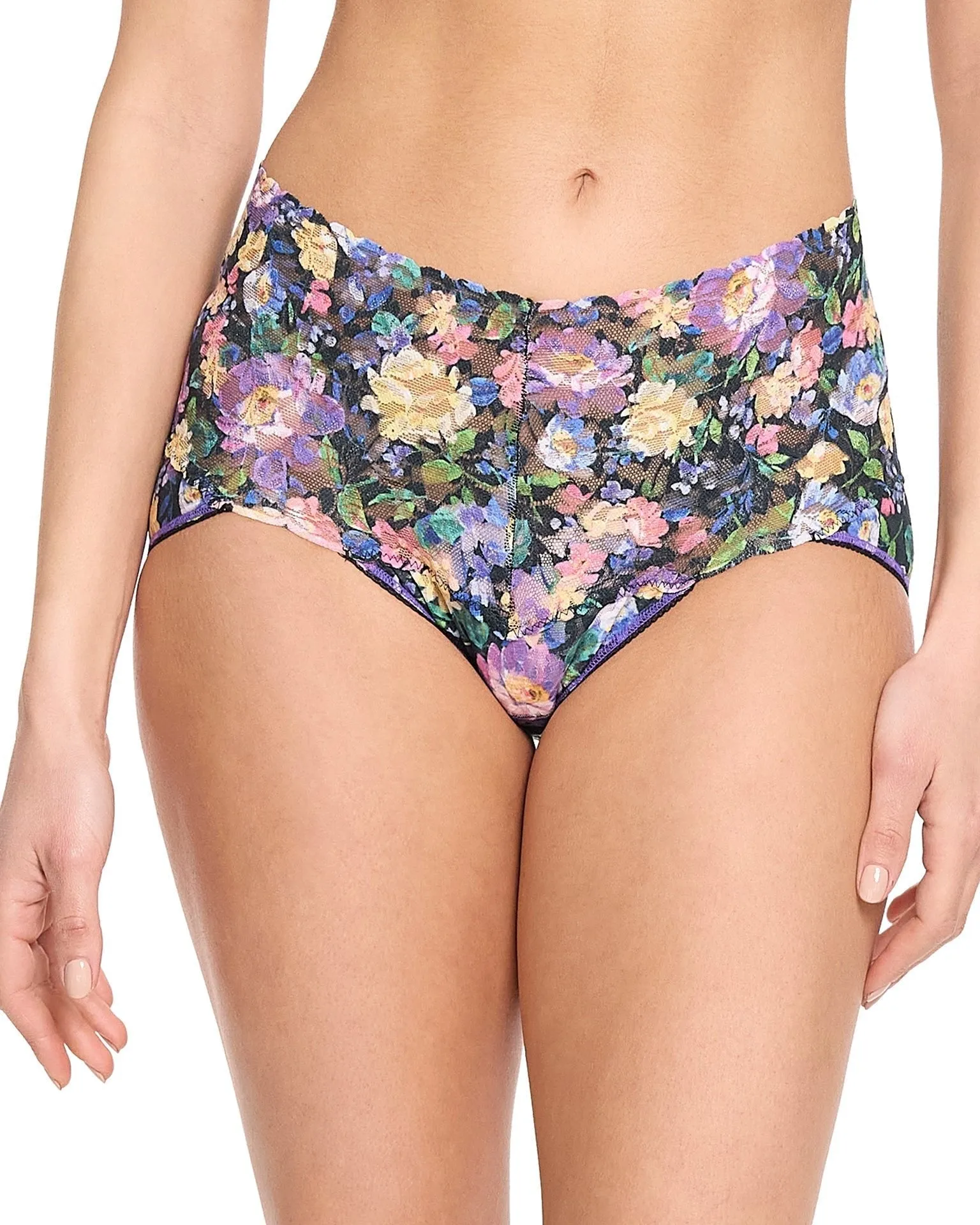 Printed Retro Lace V-Kini Dream Garden sold by Boston Proper