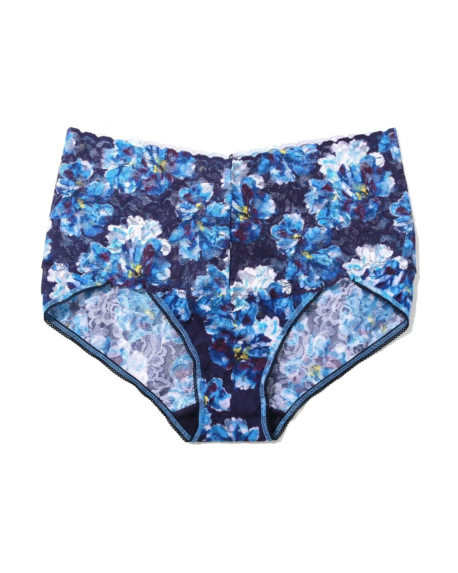 Printed Retro Lace V-Kini Nightfall Purple sold by Boston Proper product image thumbnail 3