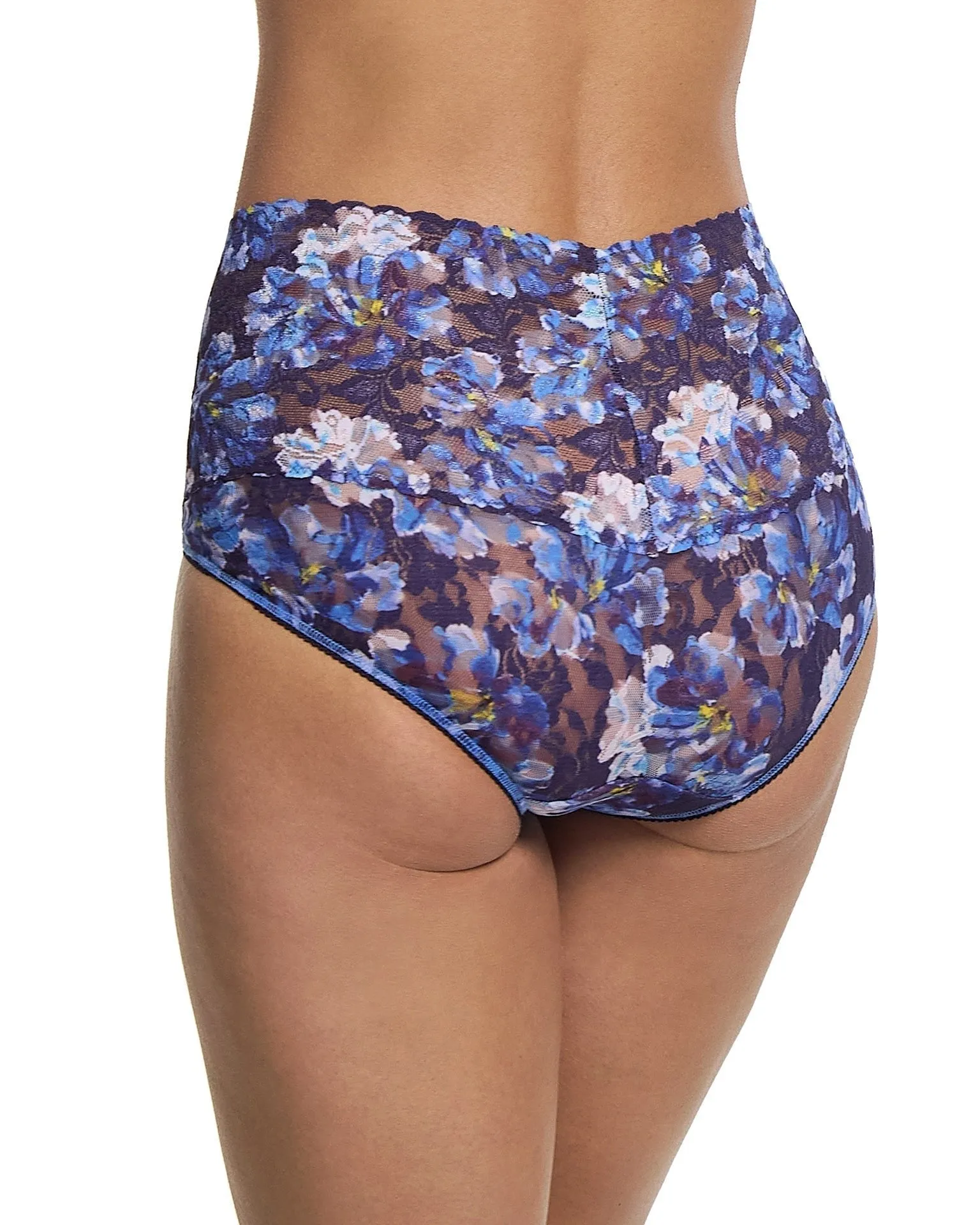 Printed Retro Lace V-Kini Nightfall Purple sold by Boston Proper product image thumbnail 2