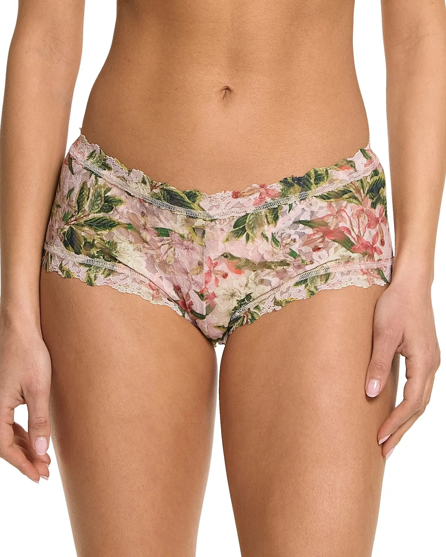 Printed Signature Lace Boyshort French Garden sold by Boston Proper