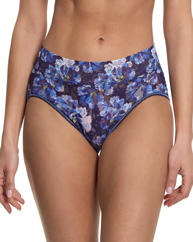 Printed Signature Lace French Brief Nightfall Purple sold by Boston Proper