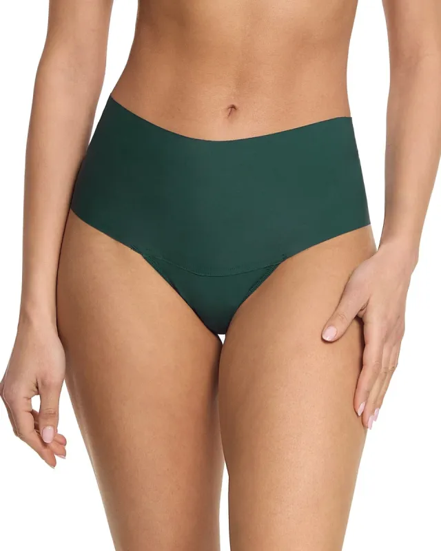 BreatheSoft™  High Rise Thong Great Heights Green sold by Boston Proper
