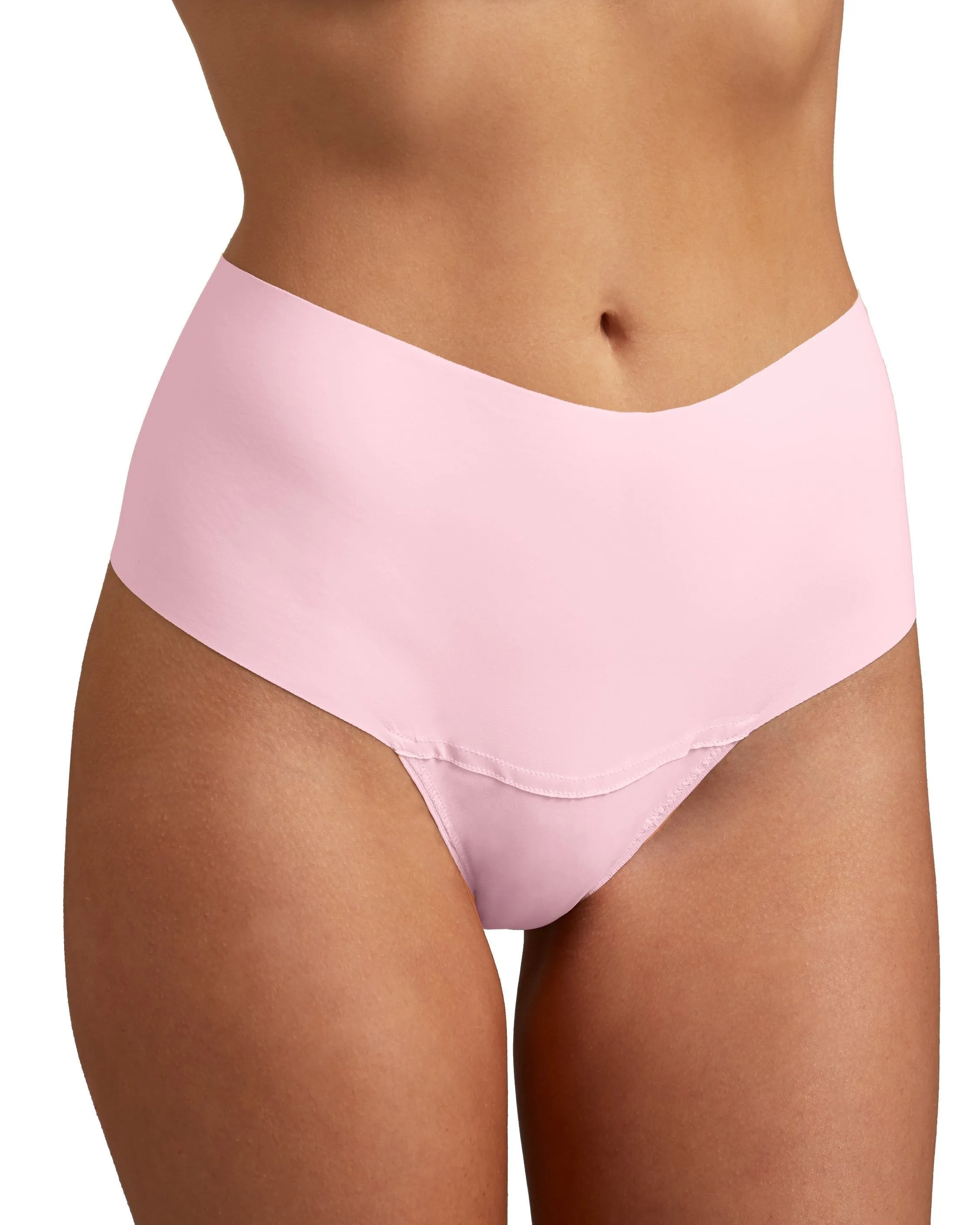 BreatheSoft® High Rise Thong Bliss Pink sold by Boston Proper
