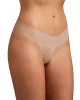 BreatheSoft® Natural Rise Thong Taupe sold by Boston Proper