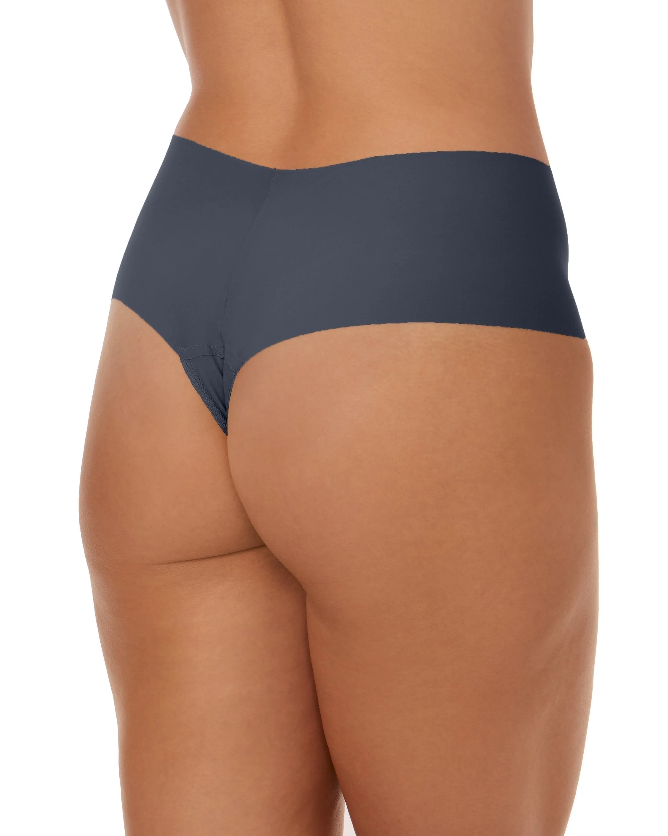 BreatheSoft® High Rise Thong Granite Grey sold by Boston Proper product image thumbnail 2