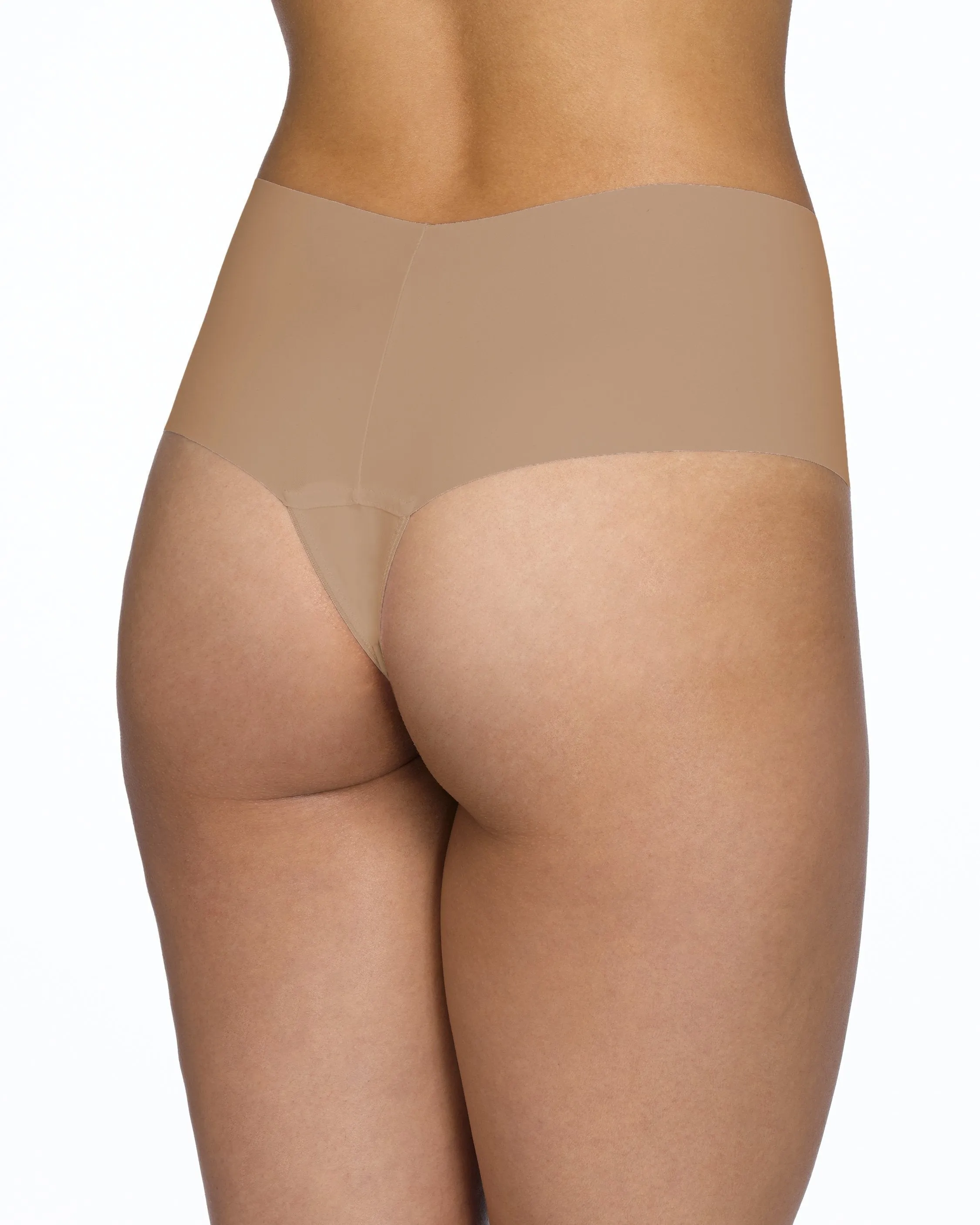 BreatheSoft® High Rise Thong Taupe sold by Boston Proper product image thumbnail 2