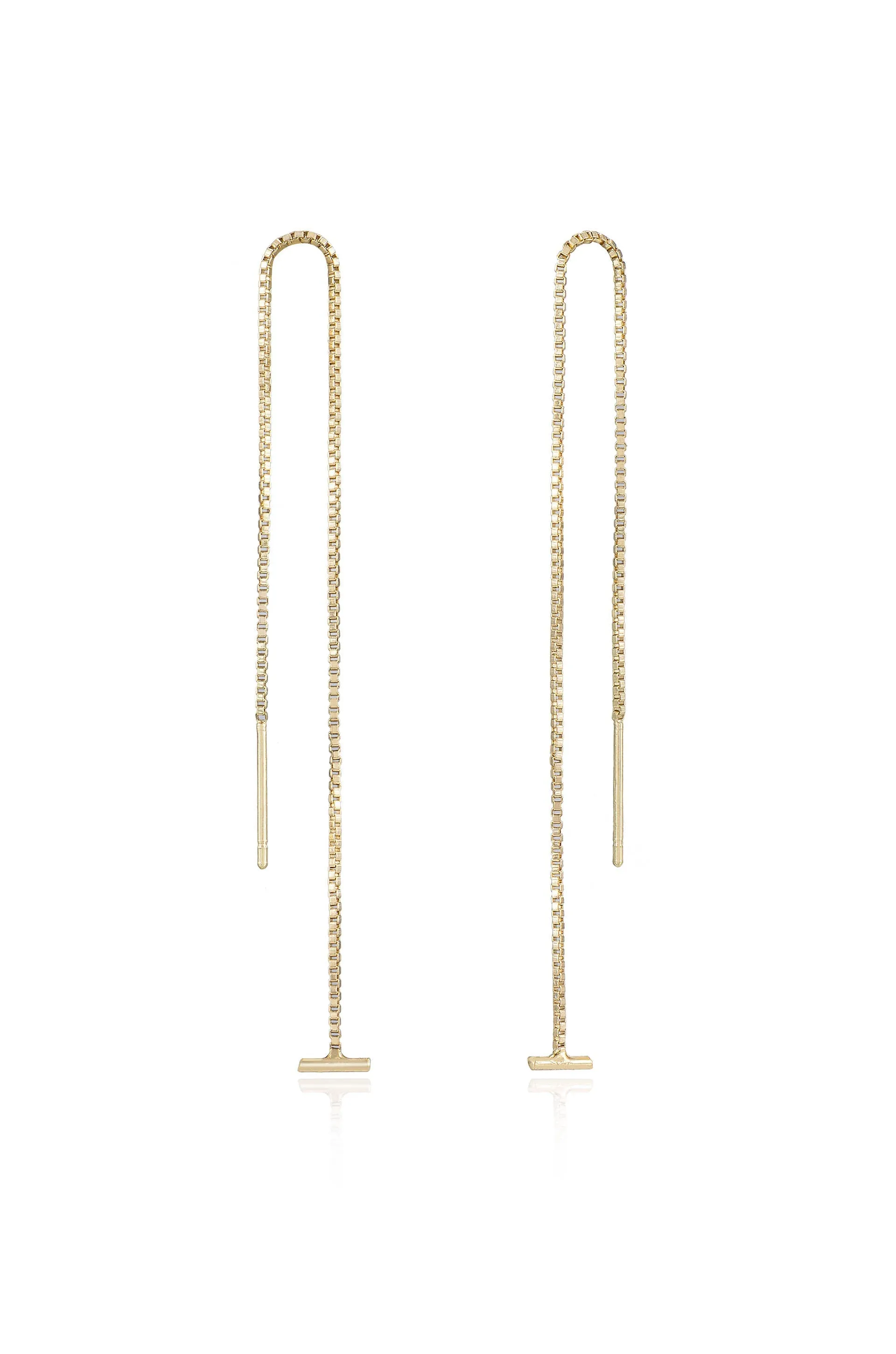 Single Chain Threader Earrings sold by Boston Proper