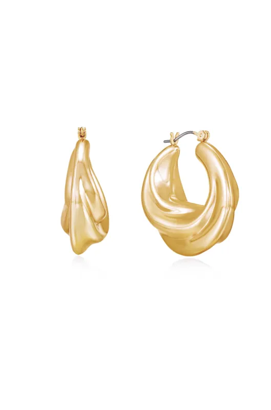 Crescent Swirl Hoop Earrings sold by Boston Proper