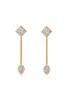 Bezel Crystal Shapes Drop Earrings sold by Boston Proper