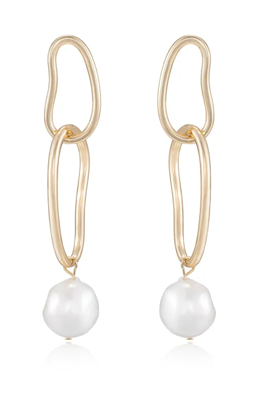 Mara Dangle Pearl Earrings sold by Boston Proper