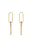 Simple Crystal Link Earrings sold by Boston Proper