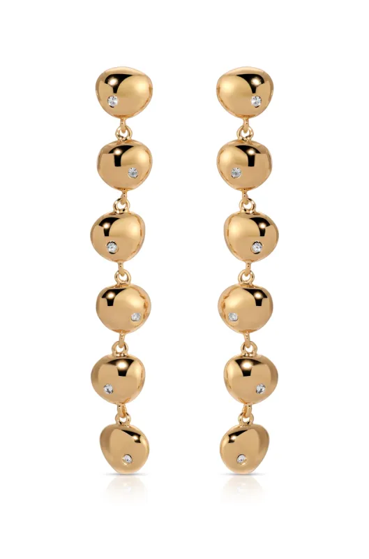 Polished Pebble Linear Dangle Earrings sold by Boston Proper