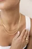 Triple Snake Chain Necklace sold by Boston Proper