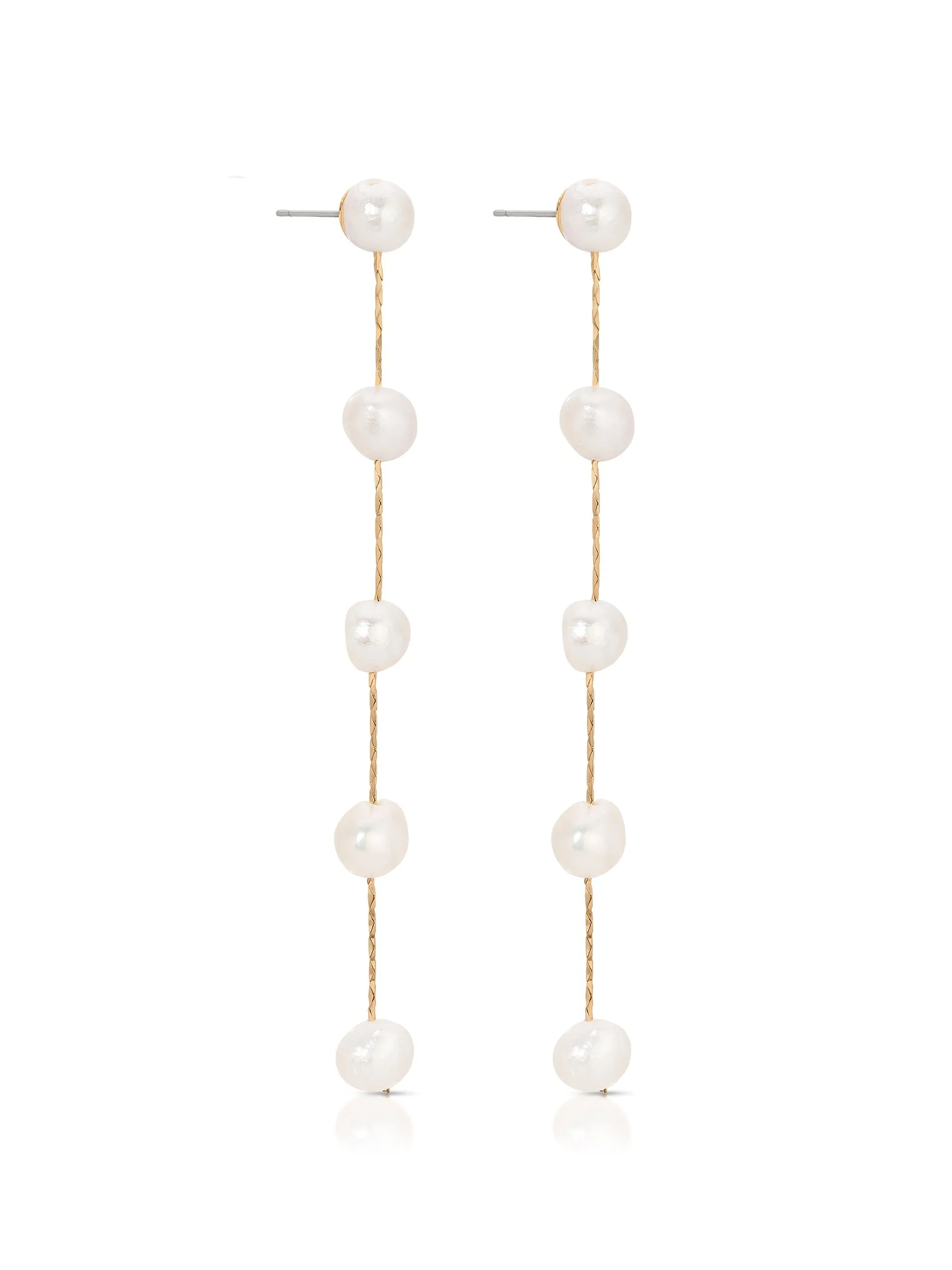Dripping Pearl Delicate Drop Earrings sold by Boston Proper product image thumbnail 3