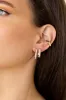 Petite Pave Huggie Earrings sold by Boston Proper