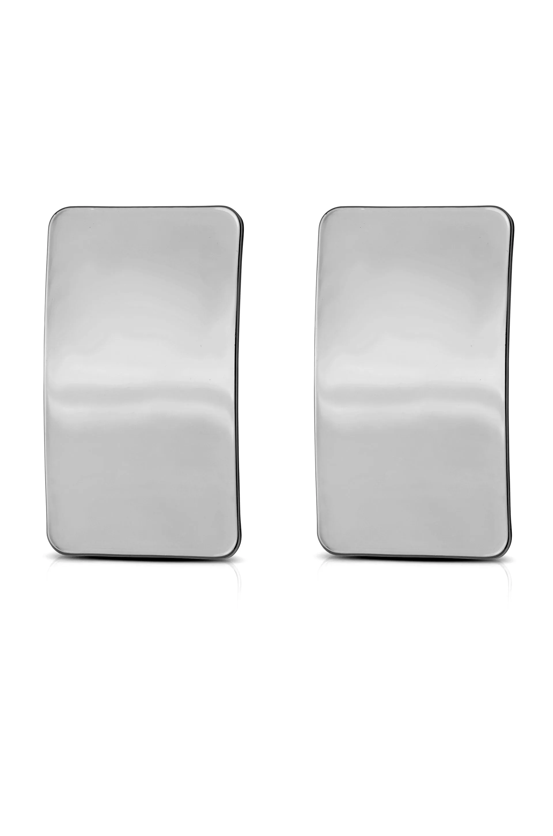 Rectangle Metal Stud Earrings sold by Boston Proper product image thumbnail 5