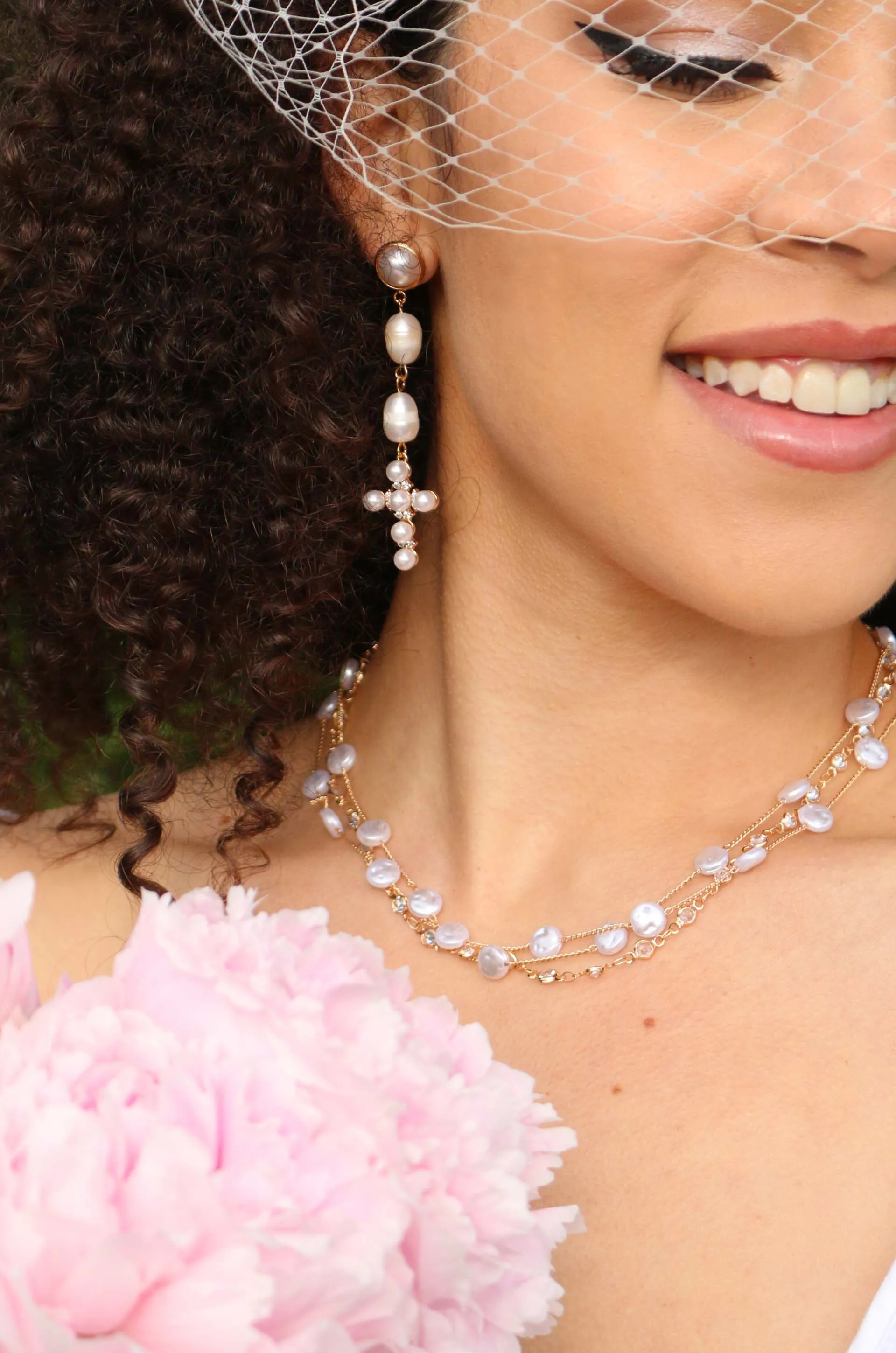 Dressed in Pearls Layered Necklace sold by Boston Proper product image thumbnail 4