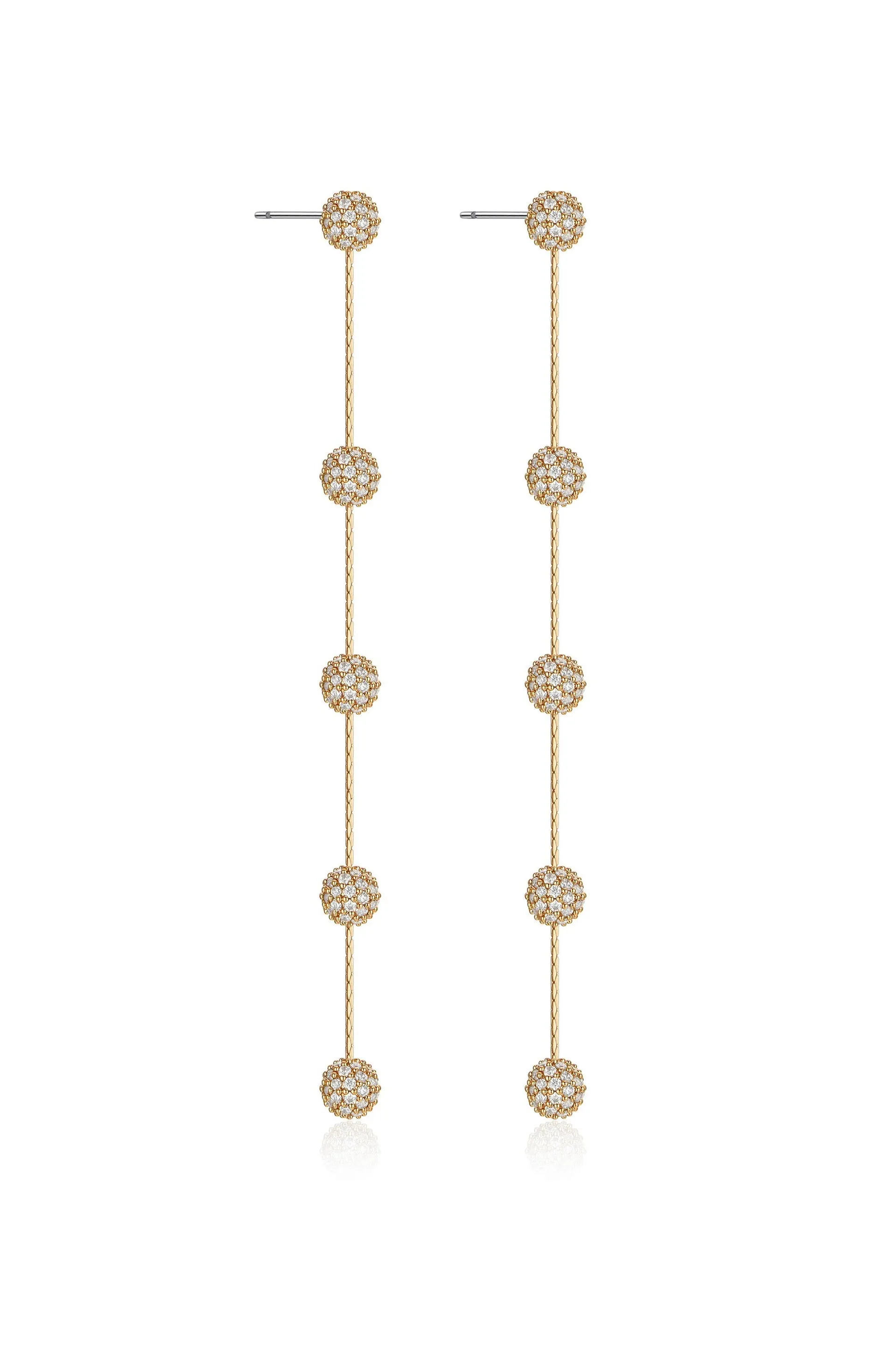 Crystal Ball Drop Earrings sold by Boston Proper product image thumbnail 3