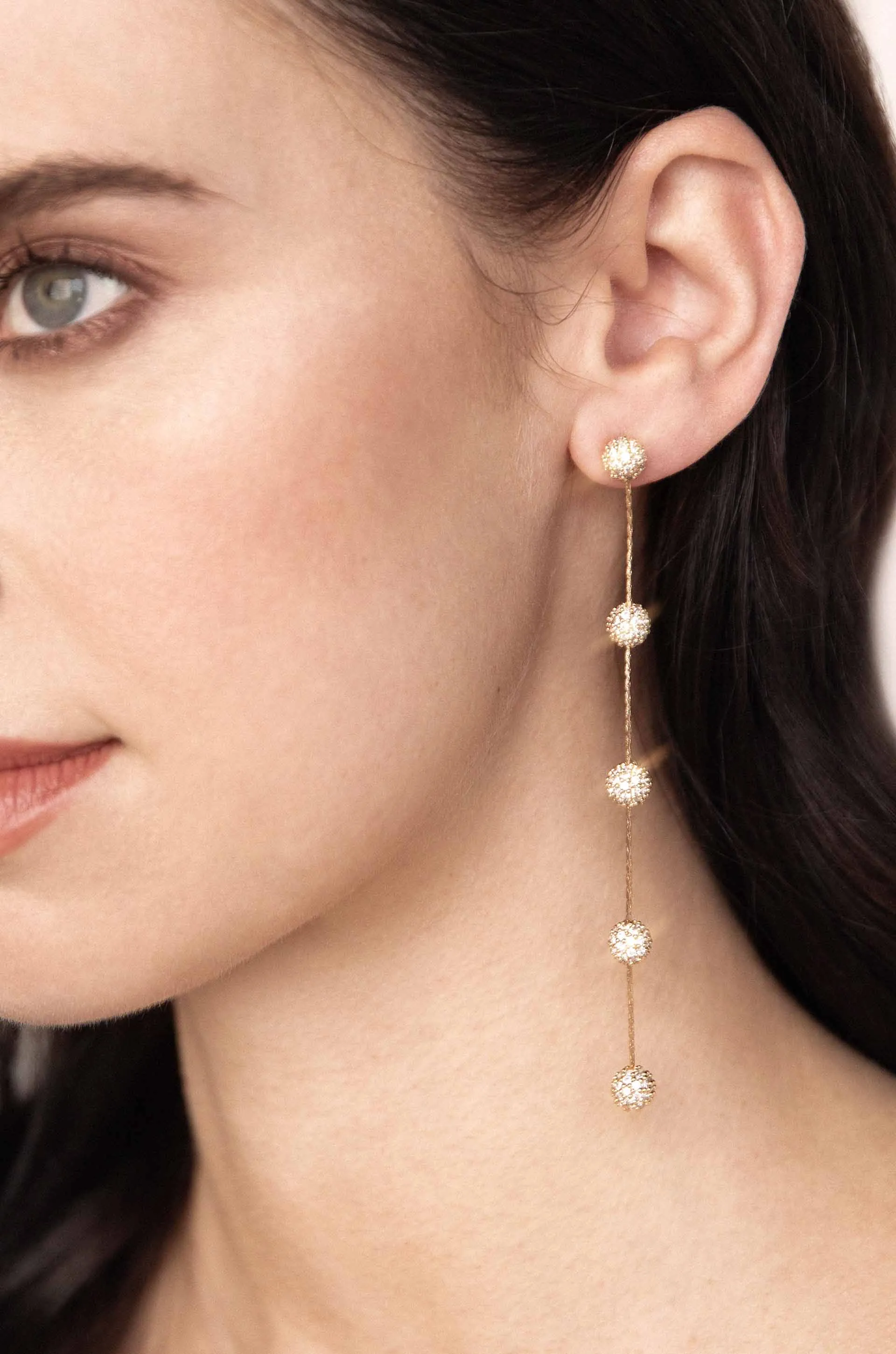 Crystal Ball Drop Earrings sold by Boston Proper product image thumbnail 2
