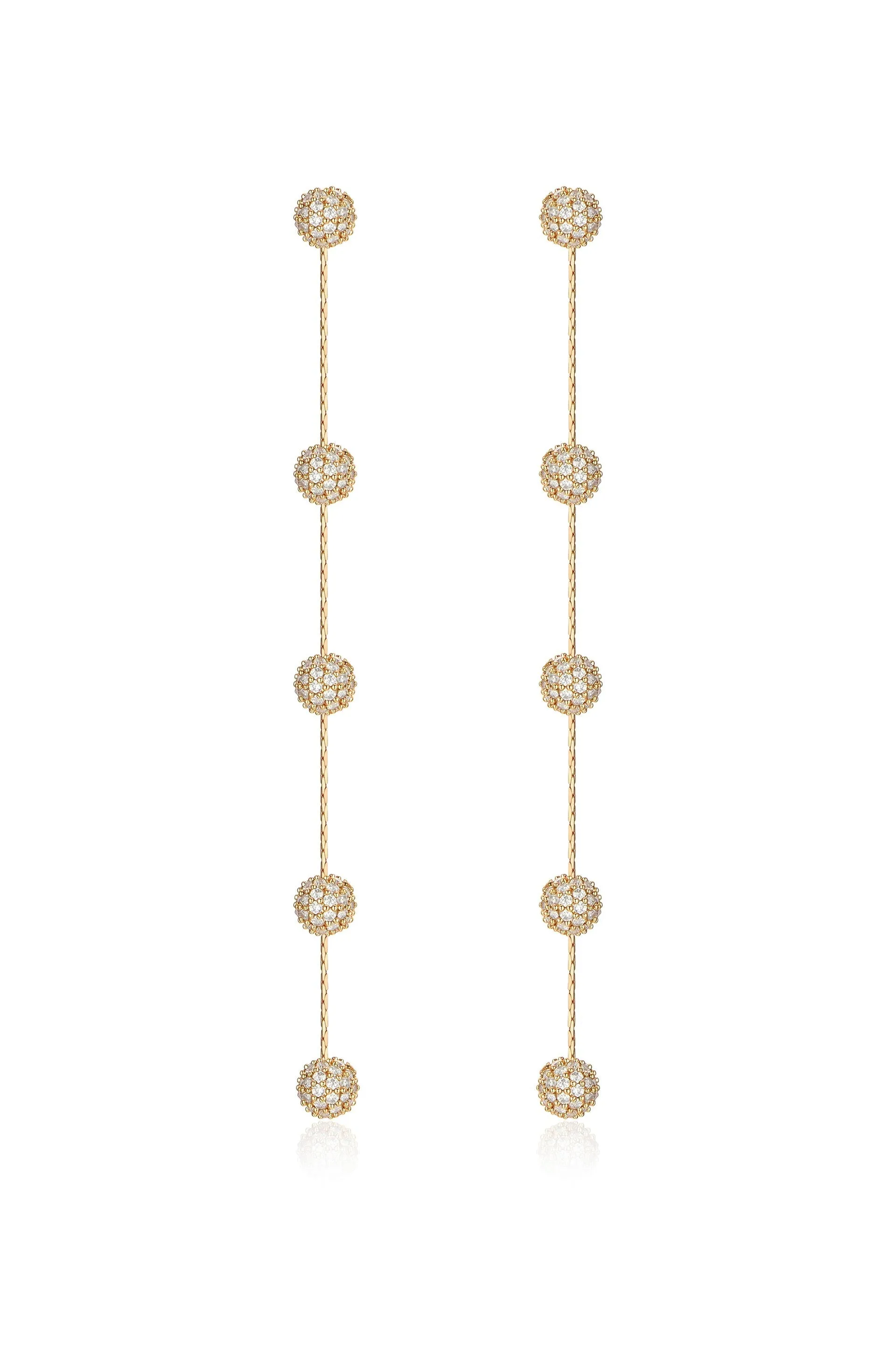 Crystal Ball Drop Earrings sold by Boston Proper