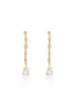 Delicate Crystal Charm Hoop Earrings sold by Boston Proper
