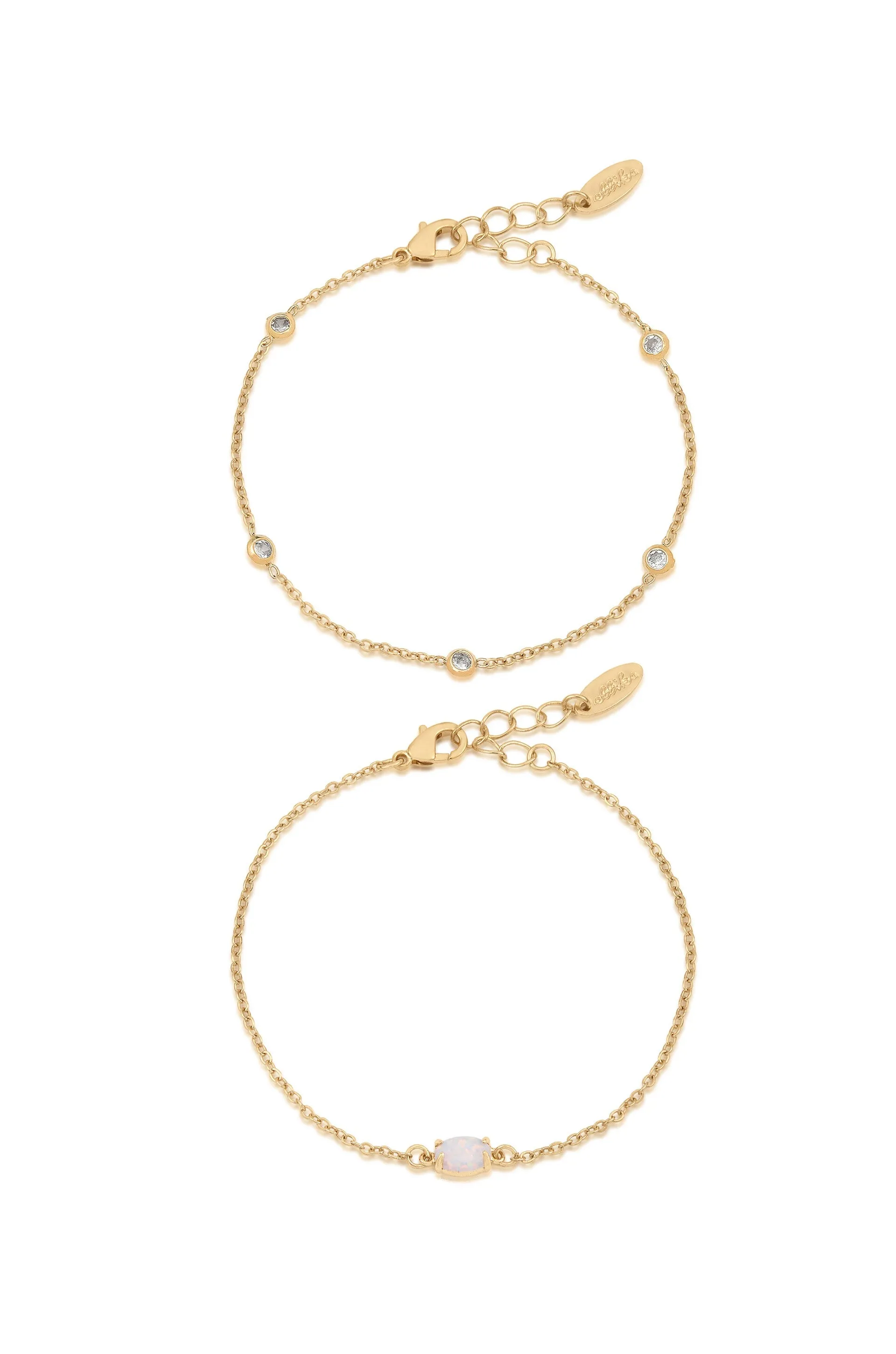 Dainty Bracelet Set with Extender sold by Boston Proper