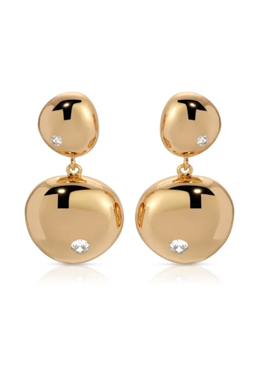 Polished Double Pebble Drop Earrings sold by Boston Proper