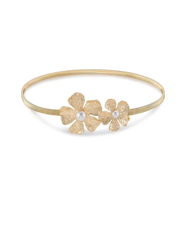 Golden Petals and Pearl Belt sold by Boston Proper