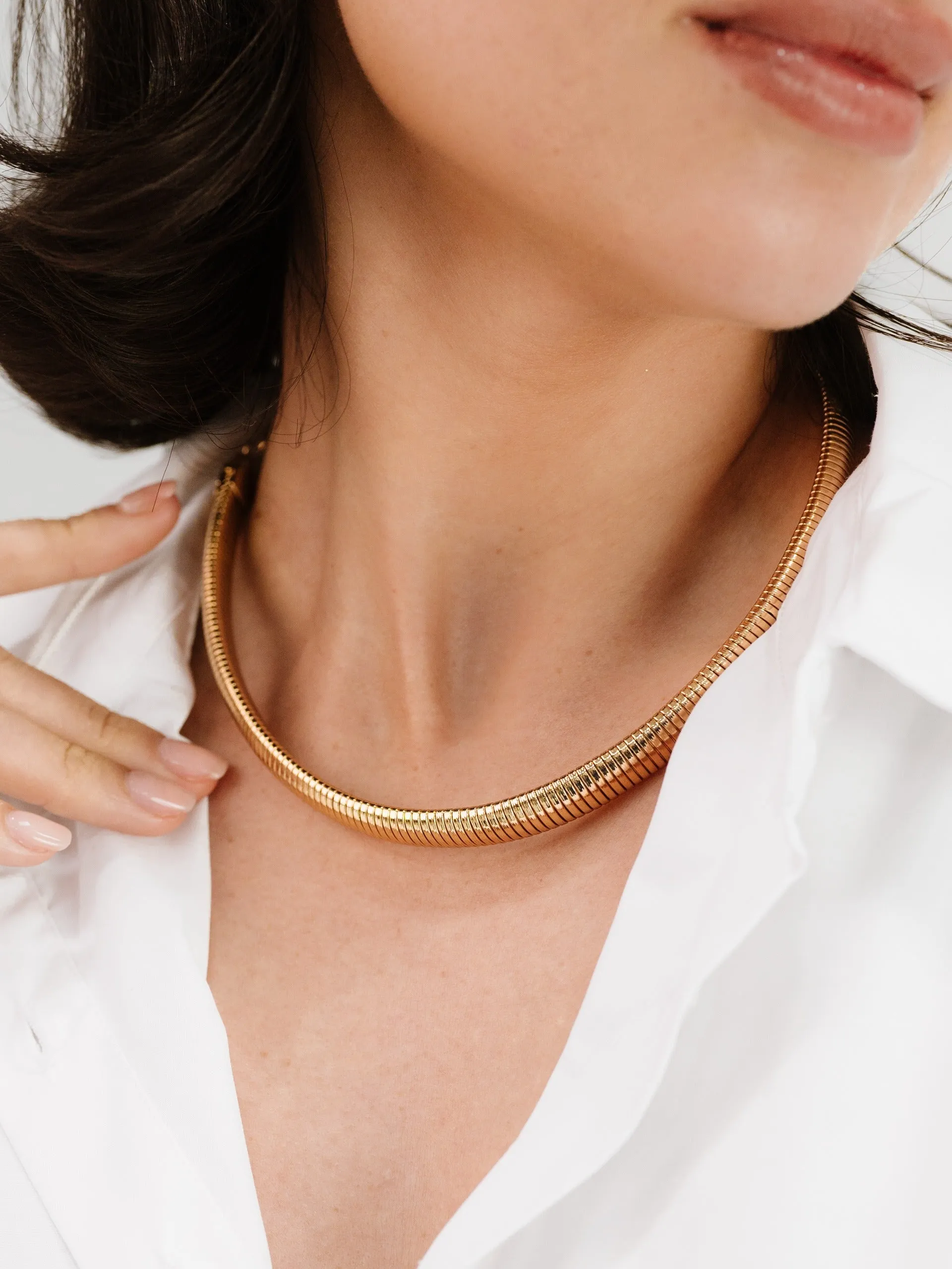 Flex Snake Chain Necklace sold by Boston Proper product image thumbnail 2