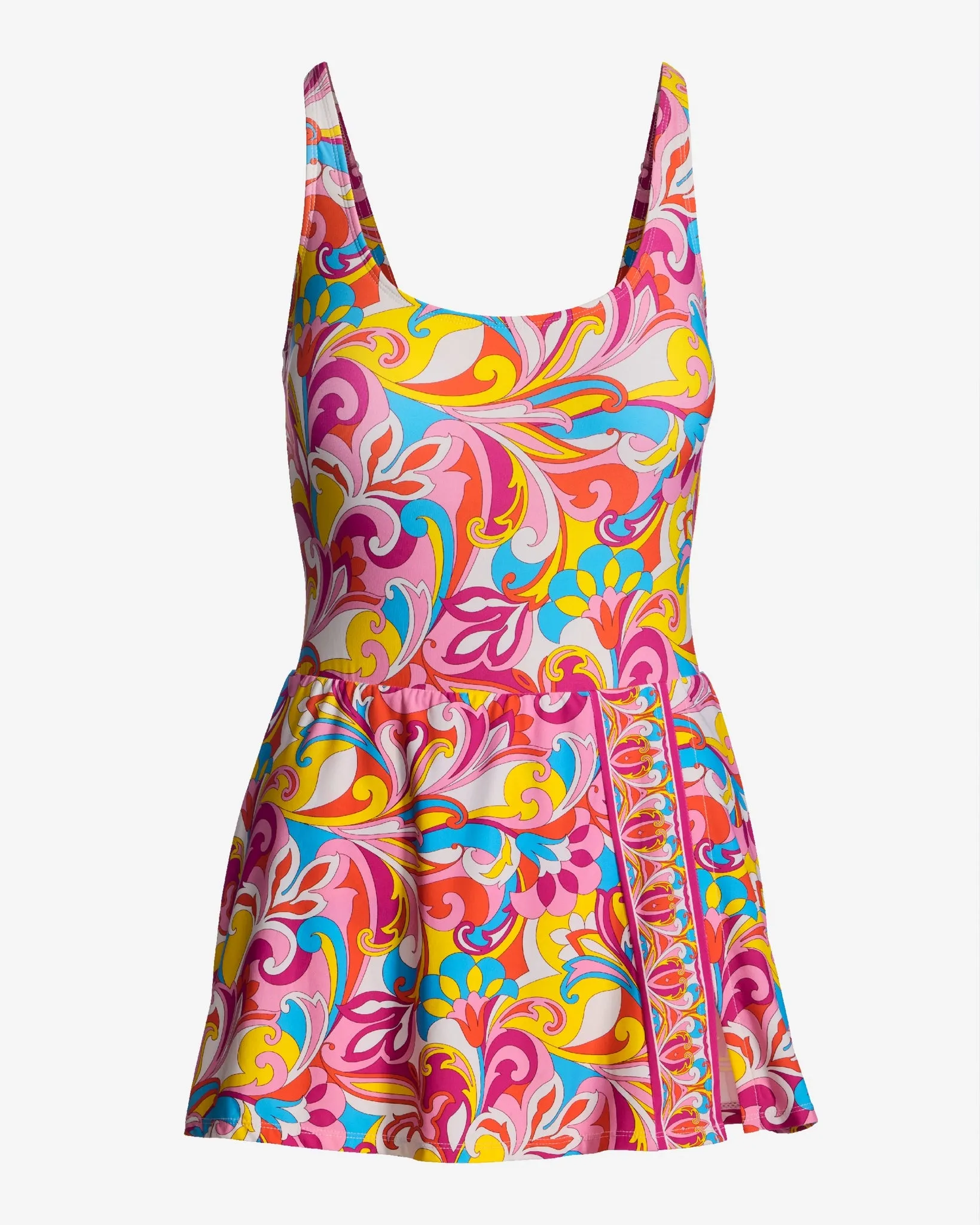 Swim Sense Print Scoop Neck Swim Dress Tulum Abstract sold by Boston Proper product image thumbnail 2