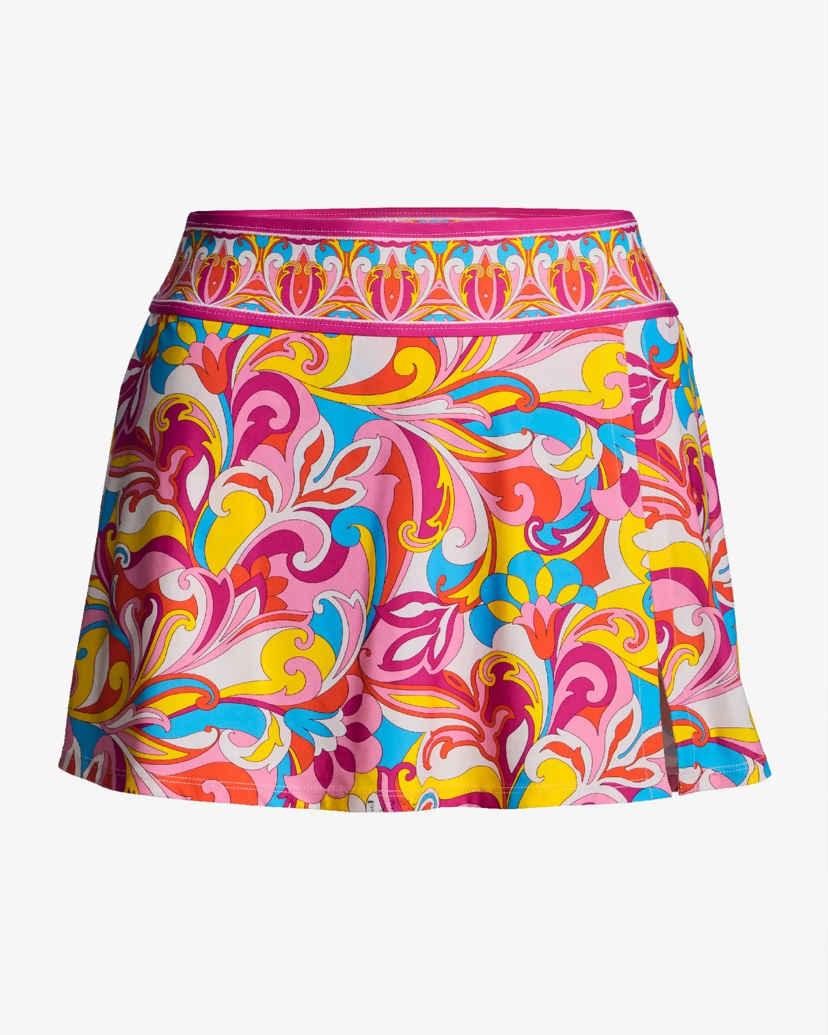 Swim Sense Print High-Waisted Skirted Bottom Tulum Abstract sold by Boston Proper product image thumbnail 2