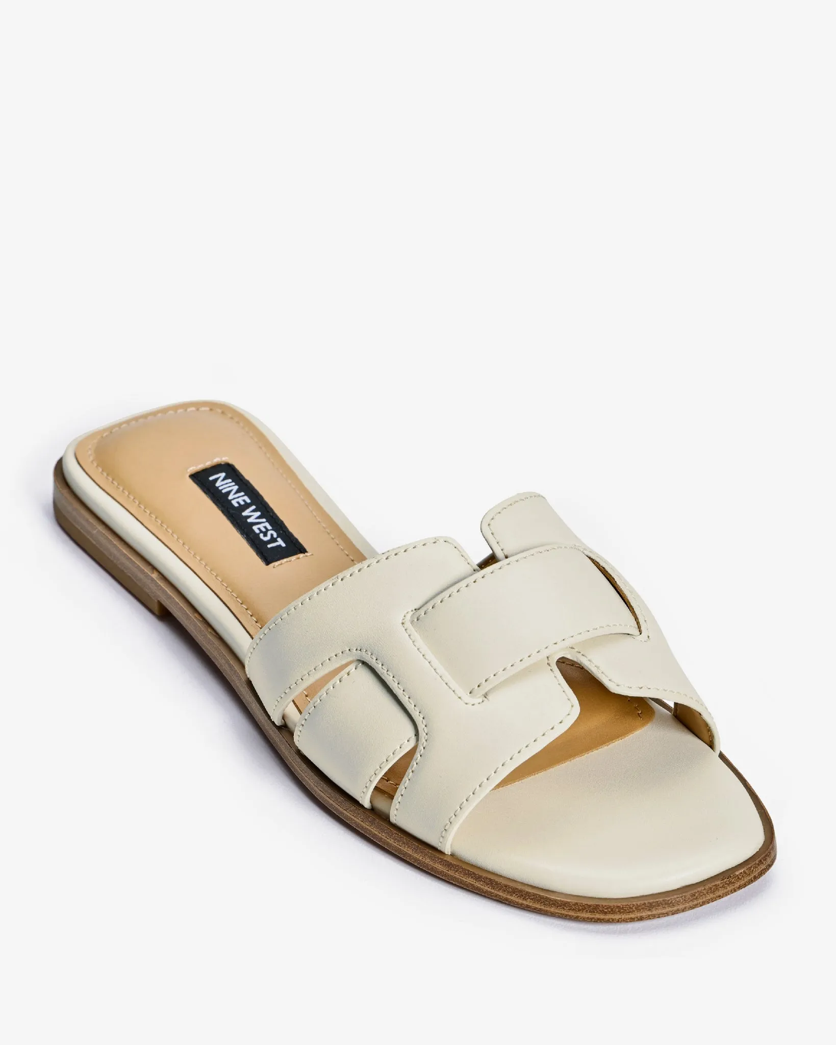 Flat Slide Sandal Cream sold by Boston Proper