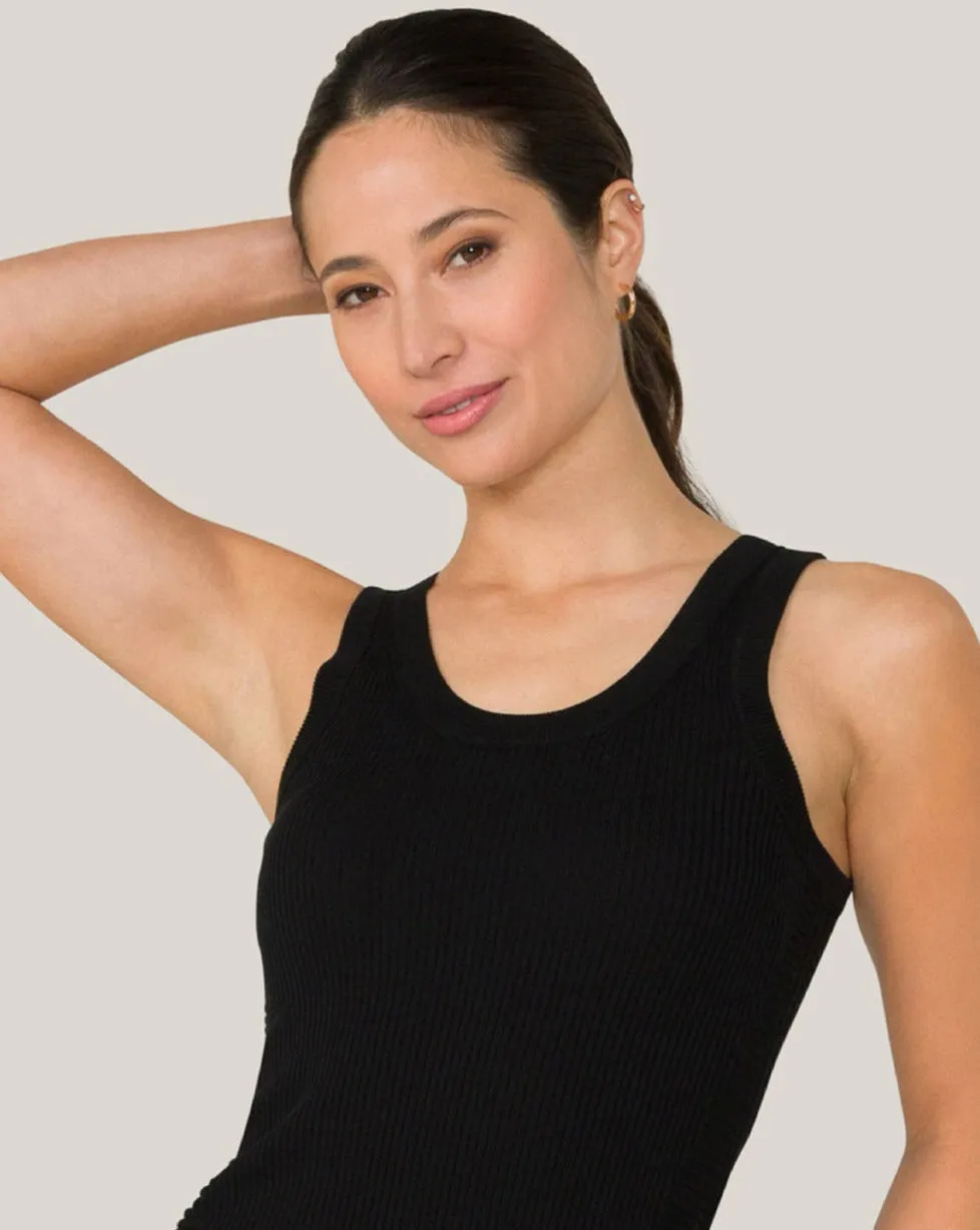 Vida Knit Tank Black sold by Boston Proper