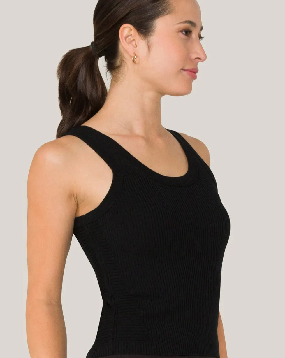Vida Knit Tank Black sold by Boston Proper product image thumbnail 4